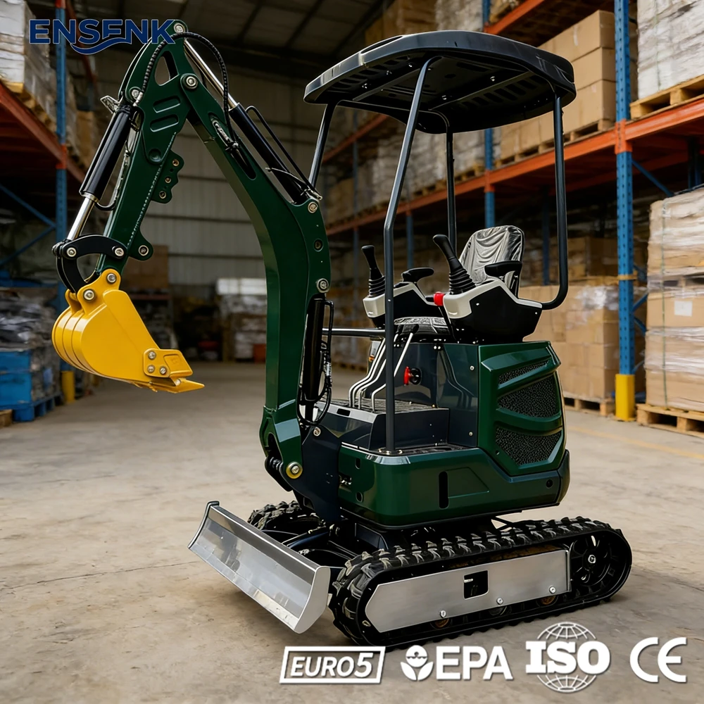 

Мини-экскаватор 0.8-1.8 тонны, строительный, 1.5-1.7 тонны, дизельный двигатель EPA Euro 5 CE, многофункциональный, с навесным оборудованием, для Европы