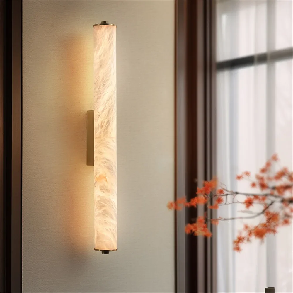 SOFEINA Contemporary Brass Wall LampCreativity Marble Living Room Bedroom Study Room Hotel Villa Model Room Hall Way Aisle Light image 3