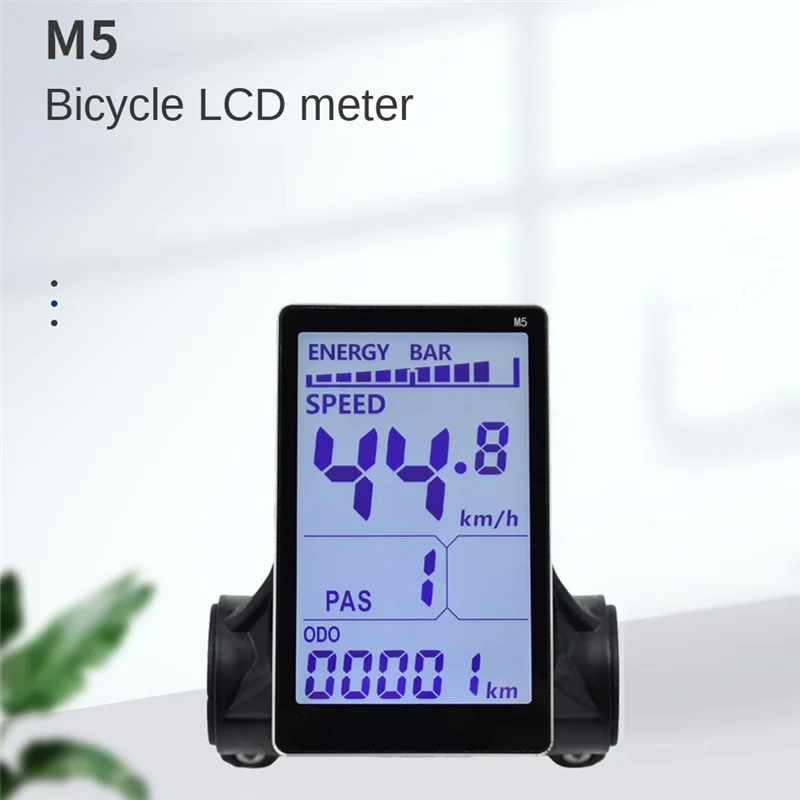 M5 Electric Bike LCD Display Meter 24V 36V 48V 60V E Scooter LCD Panel Screen for Mountain Electric Bike