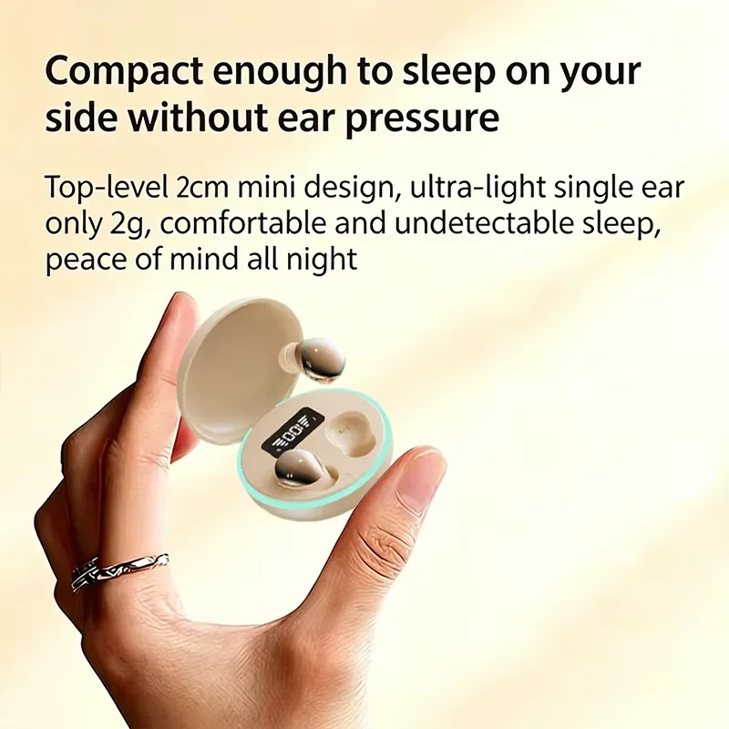 B52 Mini Invisible Wireless Bluetooth Earbuds Micro Tiny Hidden Sleep Earphones Discreet Headset Suitable for Small Ear Canals S