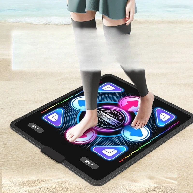 Home dance machine dance sports fitness wireless colorful luminous dance blanket projector TV ai motion capture