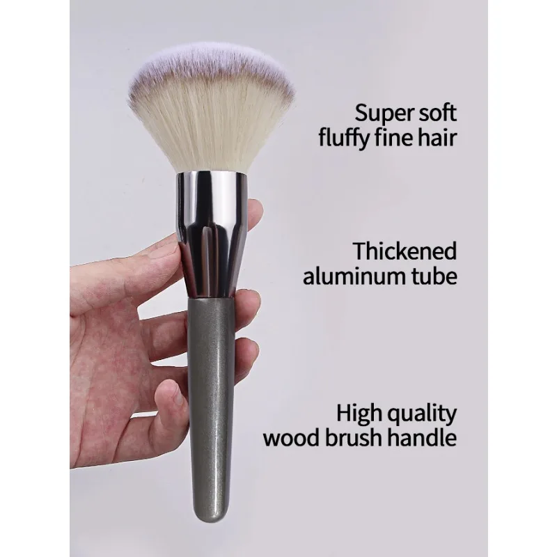 1pc Bestselling profession makeup tools Powder brush Super soft large fluffy Loose powder brush Blush brush does Pink,BLack,Gray