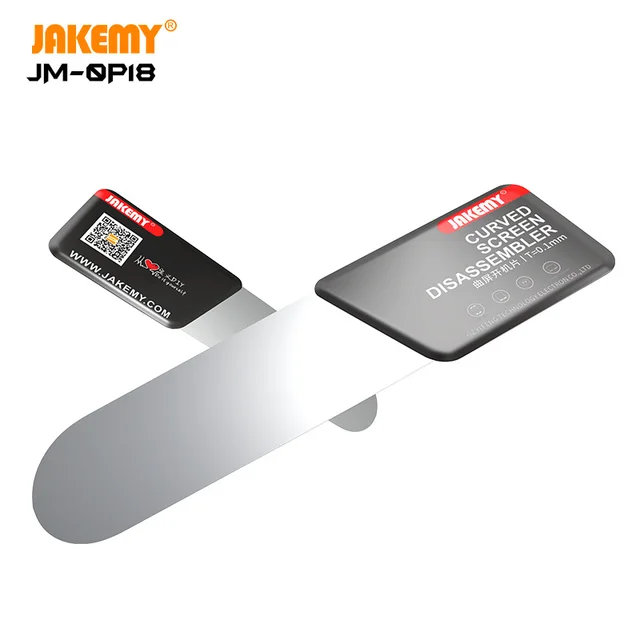 JAKEMY 0,1 mm Ultra cienka karta otwierająca do zakrzywionego ekranu telefonu komórkowego Narzędzia do demontażu i naprawy