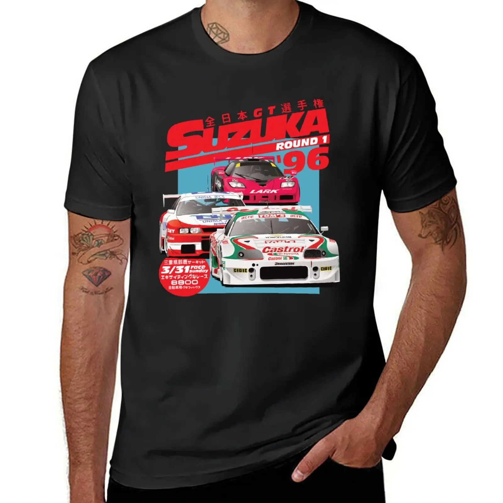 JGTC Suzuka 1996 T-Shirt funnys plus size tops Aesthetic clothing cute clothes mens funny t shirts