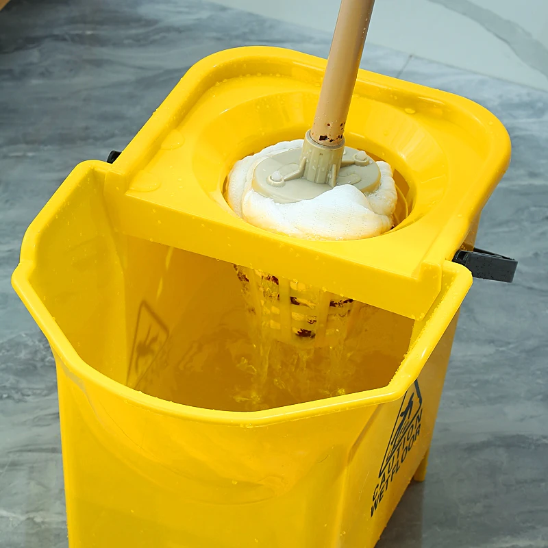 

Commercial Hotel Mop Buet Single Barrel Water Squeezing Cleaning Duster for Household Floor Cleaning Travel Inn pe