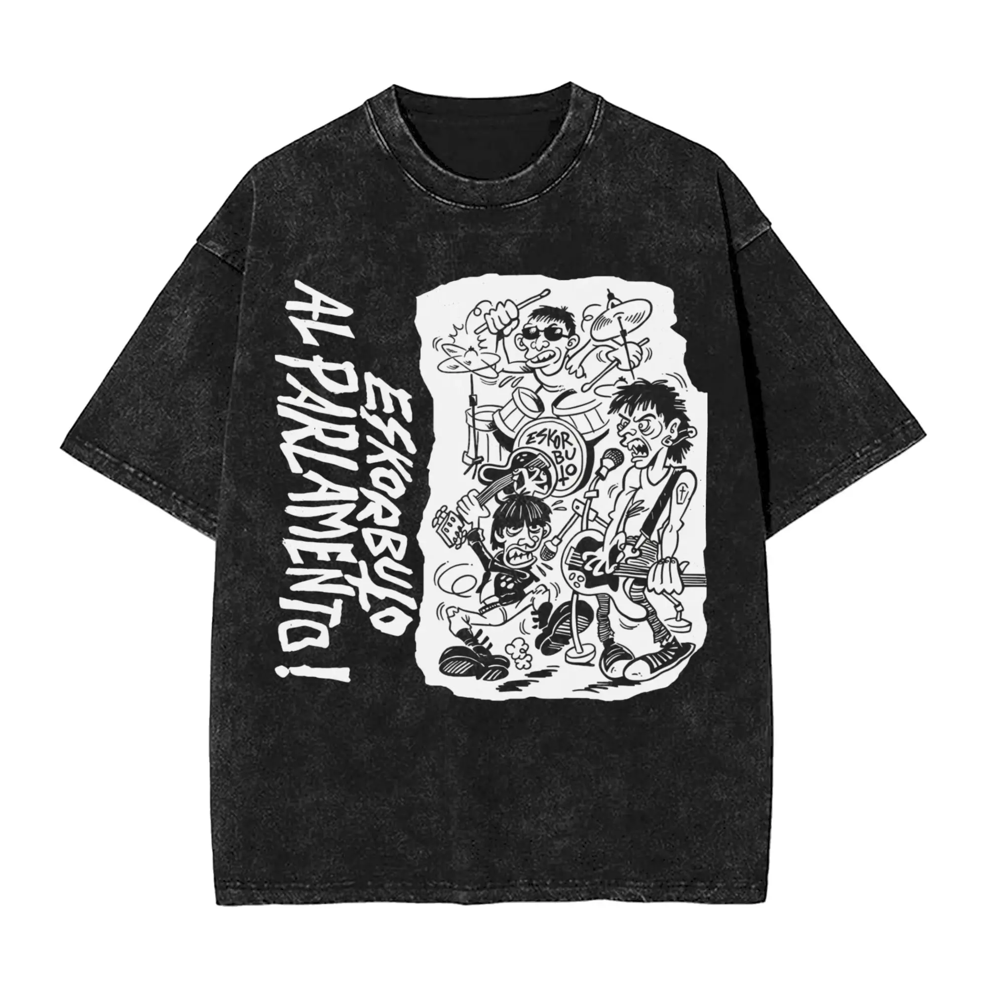 Eskorbuto T Shirts Men Cotton Funny T-Shirt Crewneck Singers Tees Short Sleeve Clothing Birthday Present