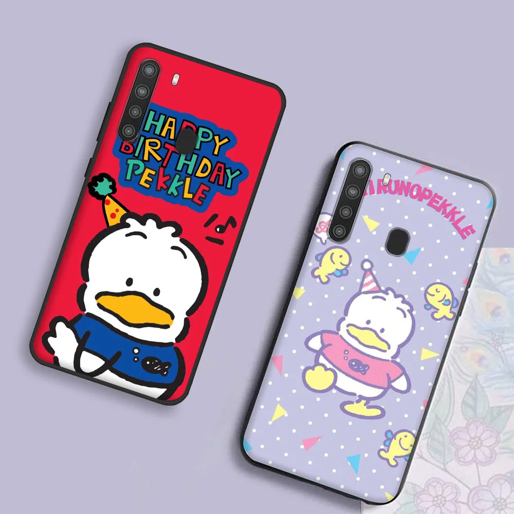 Pekkle Tiny Chum Cover for OPPO Reno 7 Pro 6 5 5Z 5F 4 4F 4Z 2Z 2F Lite Black Phone Case