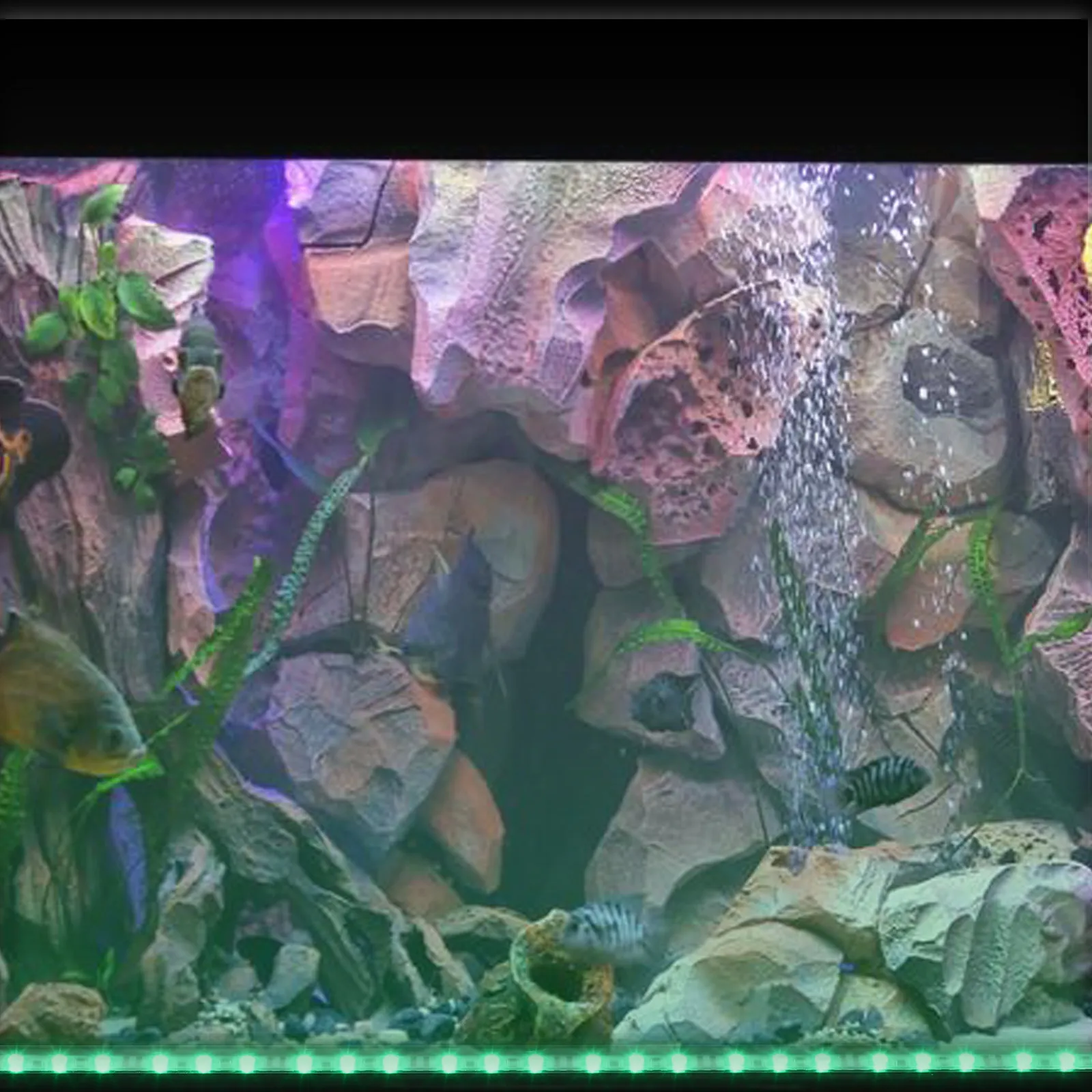 

1 шт. Водонепроницаемый светодиодный светильник для аквариума RGB с пузырьками воздуха, для аквариумов, с дистанционным управлением, подводное освещение, креативный дизайн из смолы