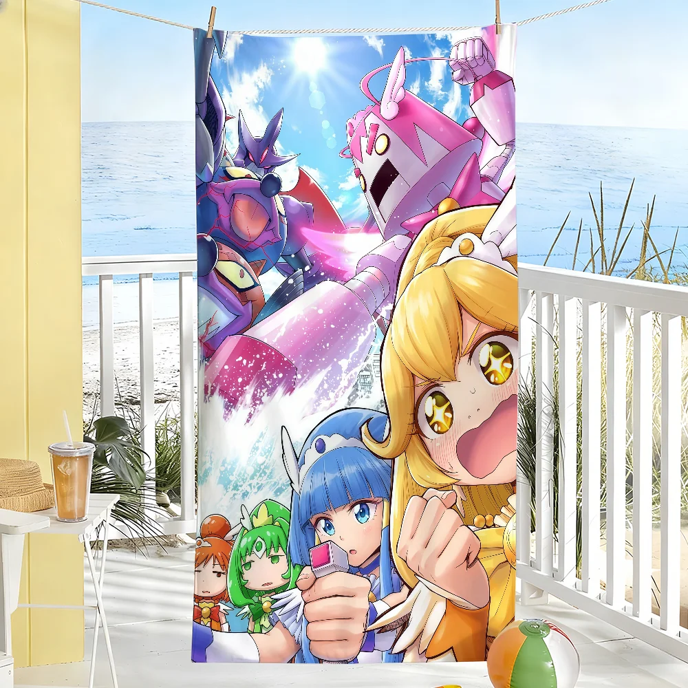 Anime S-Smile P-PreCure Towel Sports Quick Dry Travel Camping Gear Sandproof Soft Light Large Beach Towel