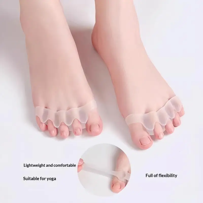 Silicone Toe Separator Fingers Feet Toe Spreader Hallux Valgus Bunion Corrector Toe Straightener Corrector Finger Separators