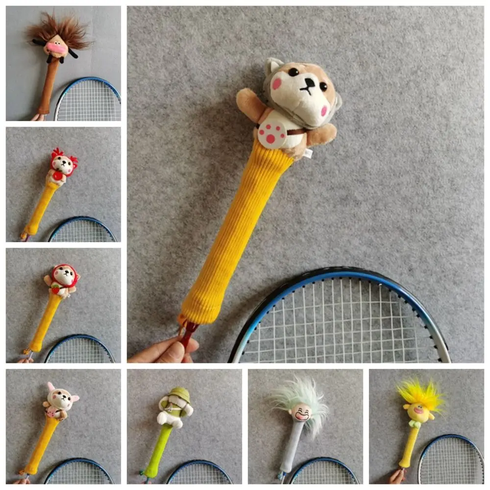 Description Picture 5 of itemAnimal Cartoon Badminton Racket Protector Non Slip Drawstring Badminton Racket Handle Cover Elastic Cute