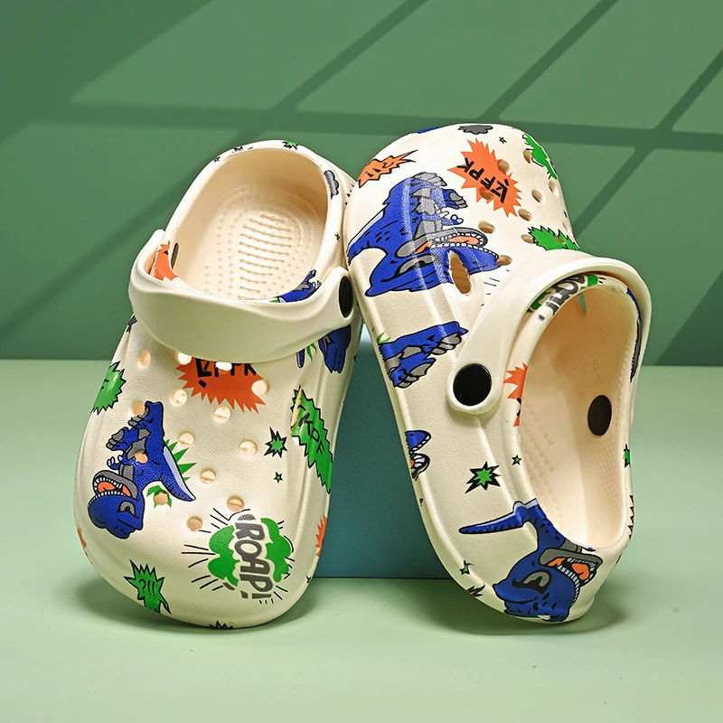 2026 Summer Dinosaur Unicorn Garden Shoes For Children Clogs Outdoor Slippers Soft Anti-Slip Lightweight Sandals For Girls Boys
