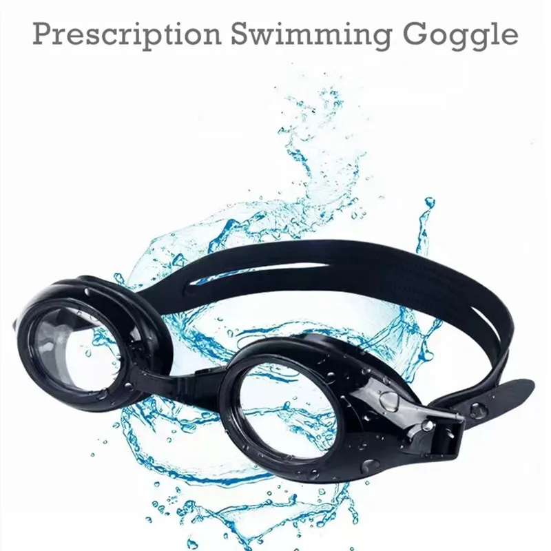 Swimming Goggle with Plain Lenses Suitable For Prescription Lenses with Additional Lenses Cost