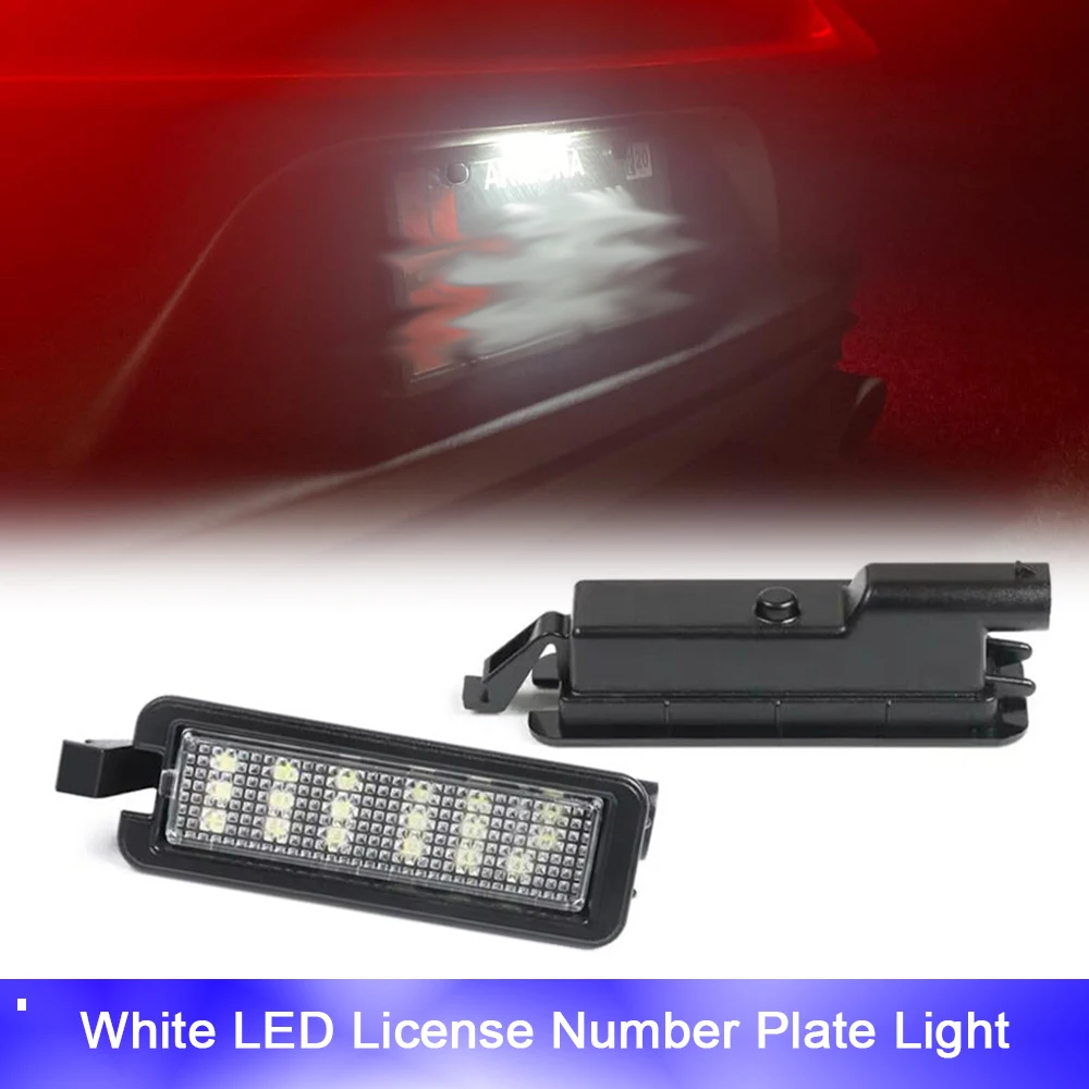 

For Chrysler 300 Pacifica Voyager Jeep Compass RAM 1500 Dodge Charger Challenger Rear LED License Plate Lights Canbus Canbus