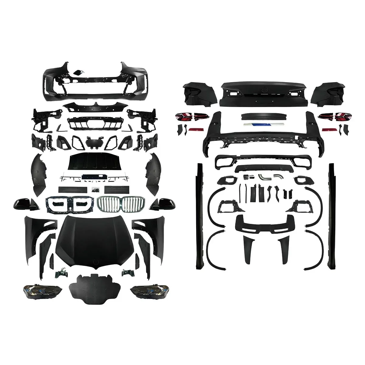 New High Quality Body Kit For BMW X5 E70 08-13 Upgrade To 2023 G05 X5LCI M-Tech Style Full Body Kit Parts System