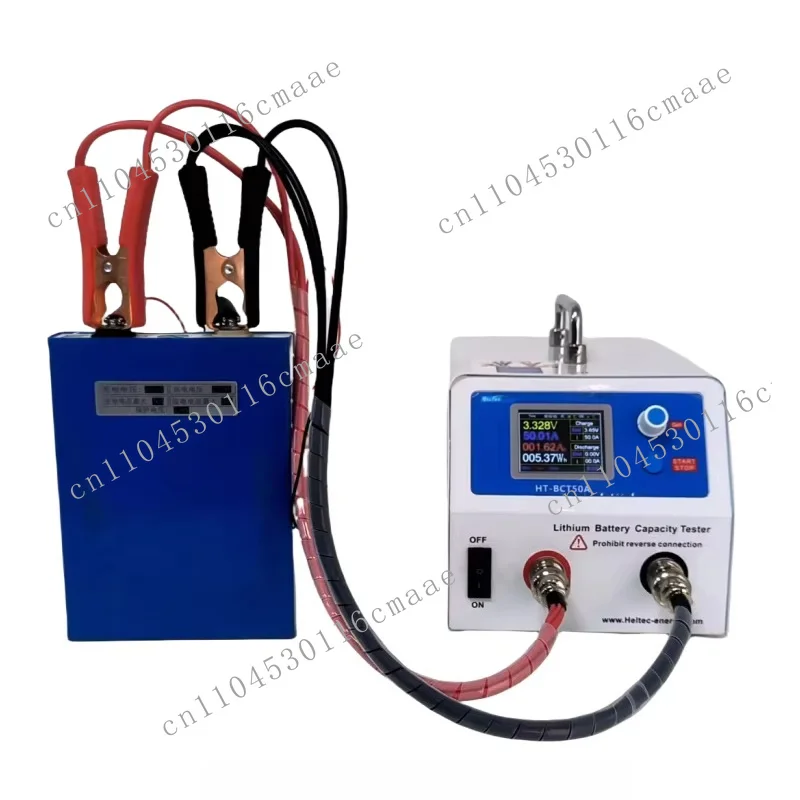 Tester Lithium Battery Capacity Charge and Discharge 50A Li-ion LiFePo4 Load Temperature Voltage Current Display