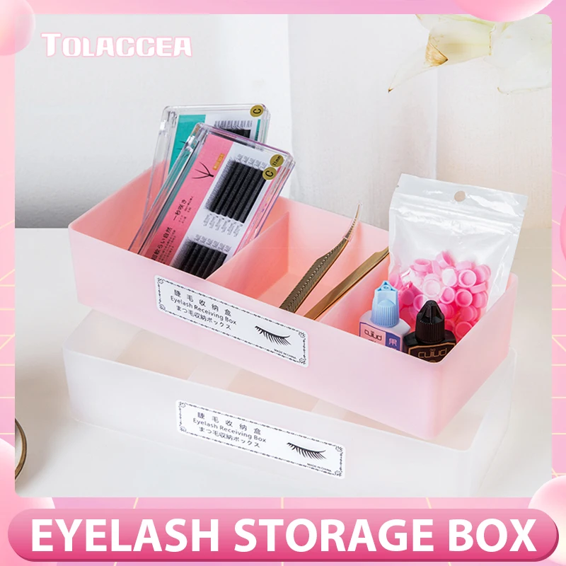 New Large Capacity Eyelash Tool Storage Box For Eyelash Extension Tweezer Case Cosmetic Makeup Tool Storage Box Lash Accessories