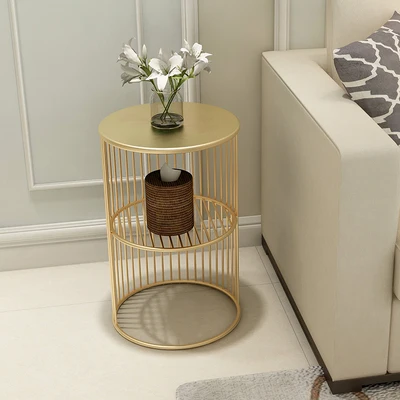 High Quality Nordic Small Marble Coffee Table Side Table Corner Living Room Round Tea Table Simple Modern Bedside Table