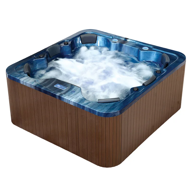 6 people outdoor large pool family courtyard surfing Jacuzzi bath