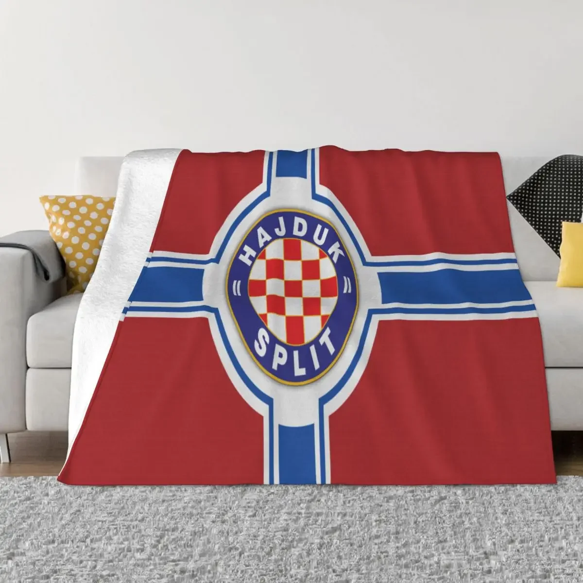 Hajduk Split 1594 Plush Couple Blankets Blankets And Blankets Throw Blanket throw blanket   blankets for beds