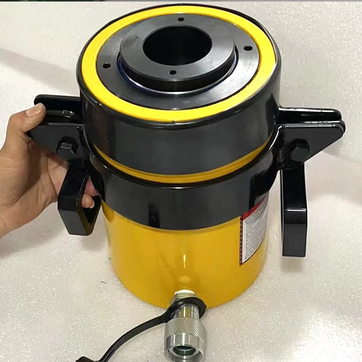 Industrial Heavy Duty Single Acting Center Hole Hollow Hydraulic Cylinder Jack Ram Lifting