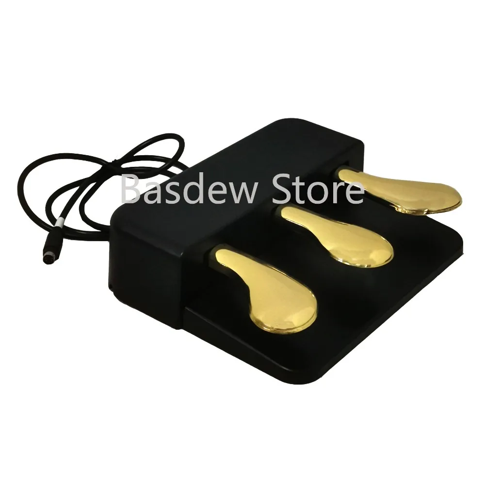 Universal Electric Piano Sustain Pedal Keyboard Synthesizer Electric Piano Sustain Three Pedals Accessories Auxiliary Pedal