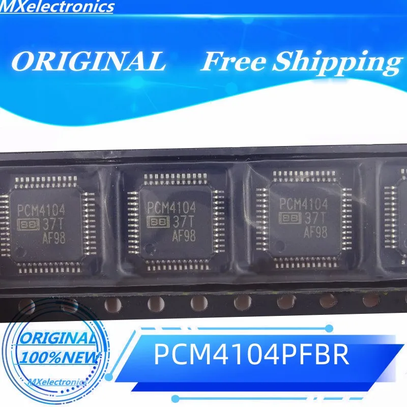 5-50PCS/LOT NEW100% PCM4104PFBR PCM4104PFB PCM4104  IC DAC 24BIT 4CH AUDIO 48-TQFP