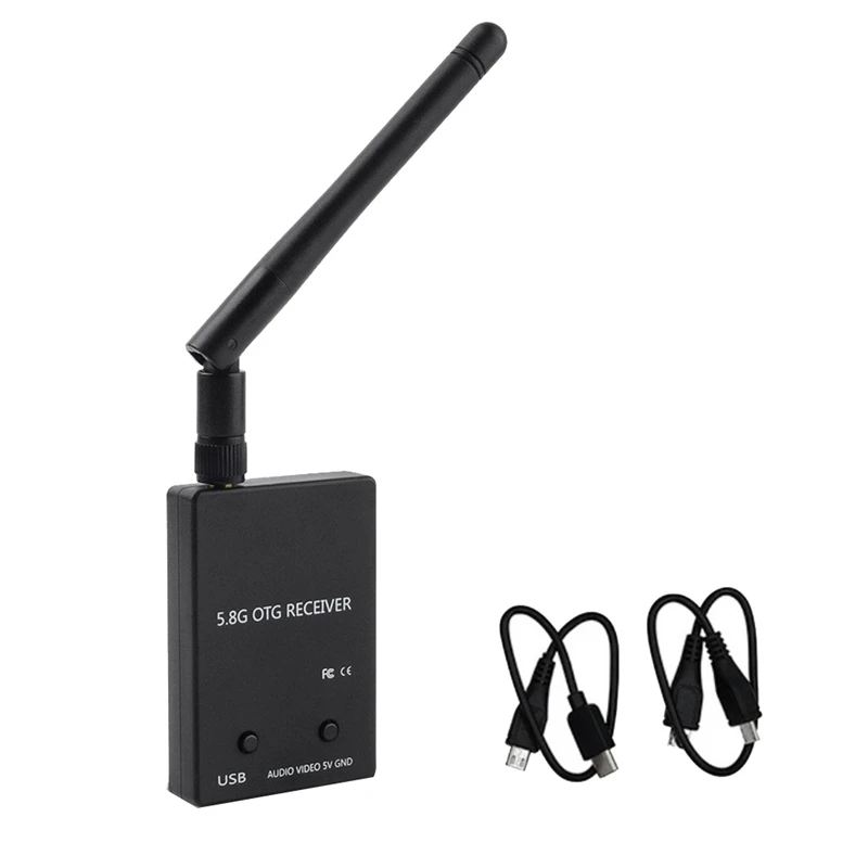 Receptor de canal completo UVC OTG para telefone Android, 150CH, áudio FPV, transmissor, peças RC Drone, Tablet, UVC, 5.8G