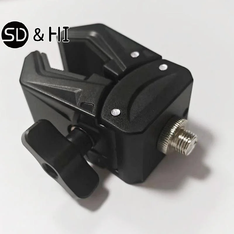 1Pcs Photography Equipment Accessories Adjustable Mounting Clamp With 1/4inch Screw Hole 15-45mm Adjustable Jaw