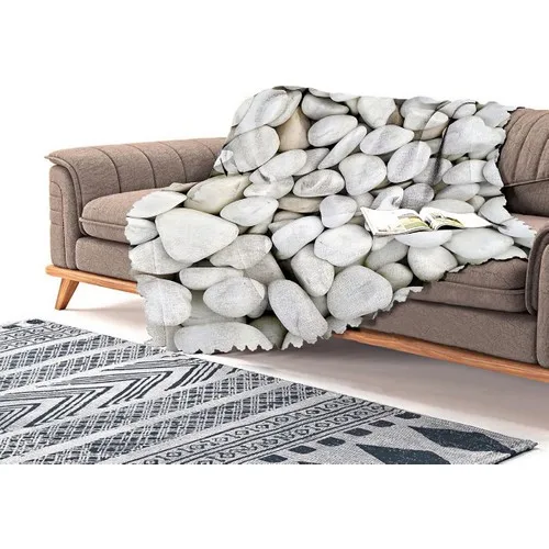 Realhomes Stone Patterned Digital Printed Modern Chenille Sofa Cloth