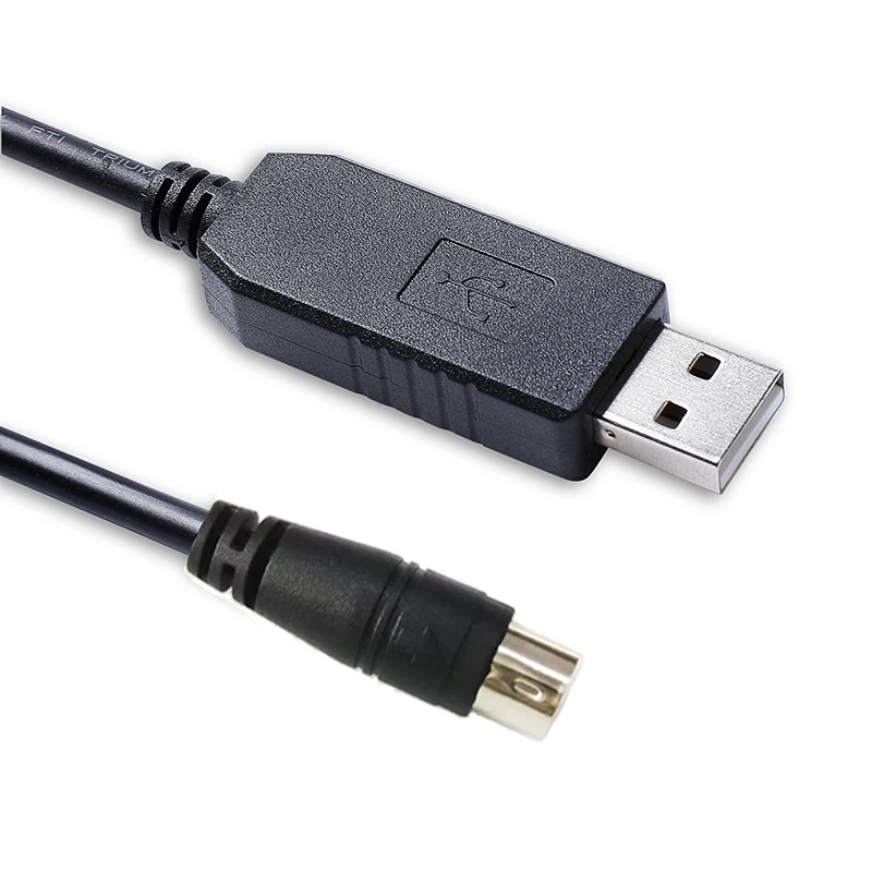 Prolific PL2303 USB to Mini-DIN 8 Pin RS-232 Serial PC Link Cable for Tripp-Lite SNMPWEBCARD to PC Compatible with 73-1025