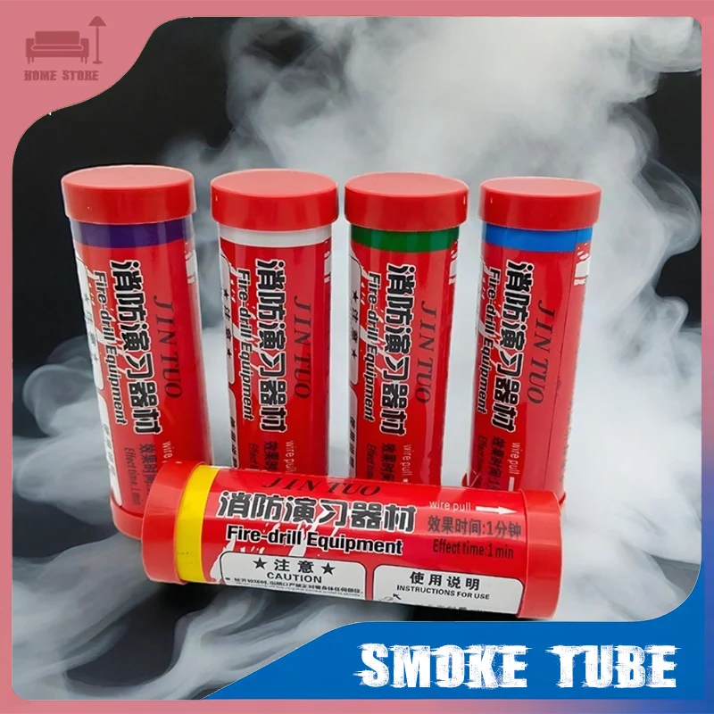 3 قطعة/5 قطعة أداة حفر النار الملونة علبة دخان حوالي دورة 1 دقيقة علبة إطفاء الحريق في حالات الطوارئ دعامة الهالوين