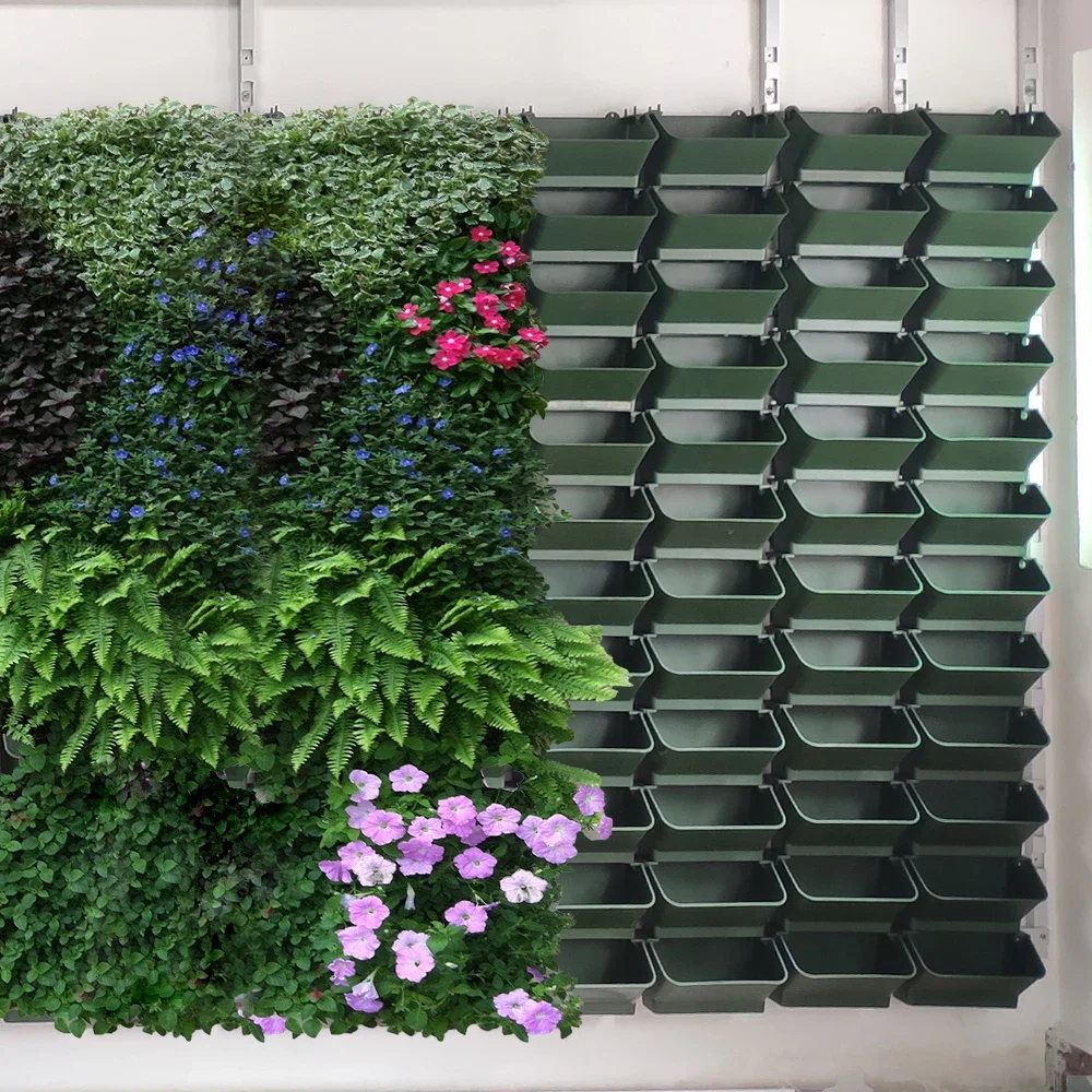 Forest Box Patent Indoor Stackable Wall Pots with Drip Irrigation System Vertical Wall Planter