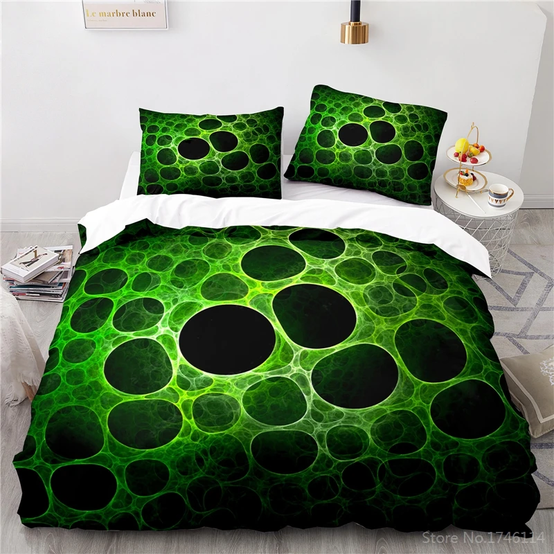 The Skin of Lizard 3D Print Bedding Set Horny Scales Hole Pattern Duvet Cover Set Quilt Cover Pillowcase Home Textile Bedclothes