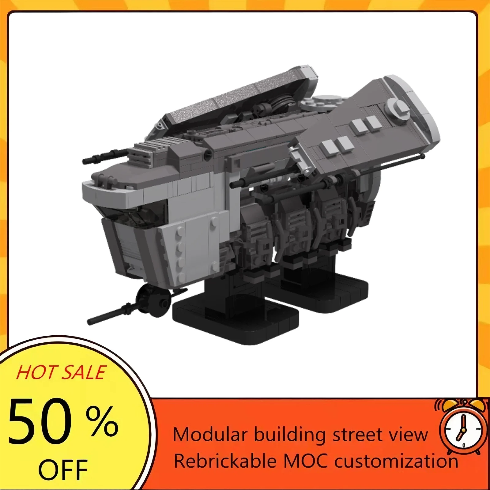 

Набор для сборки космического корабля из 723 деталей, популярная модель по мотивам фильма «Звёздные войны», модульный конструктор, технологичный подарок, игрушка для детей на праздники