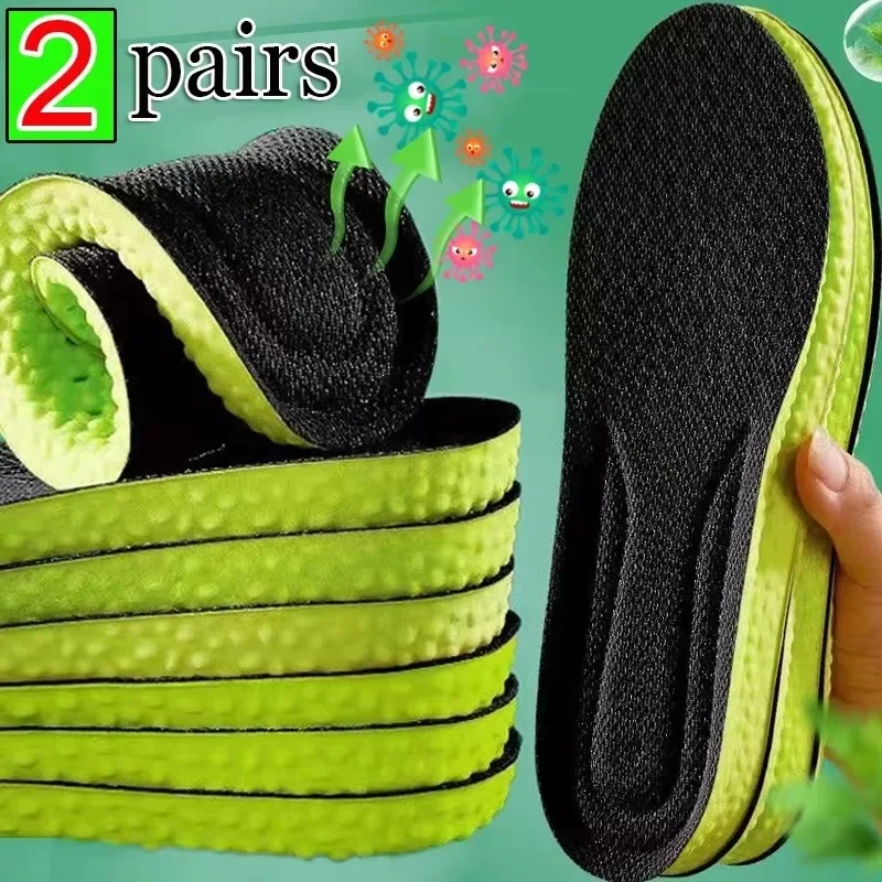 Deodorant Sport Shoes Insole Comfortable Plantar Fasciitis Insoles for Feet Man Women Orthopedic Shoe Sole Running Accessories