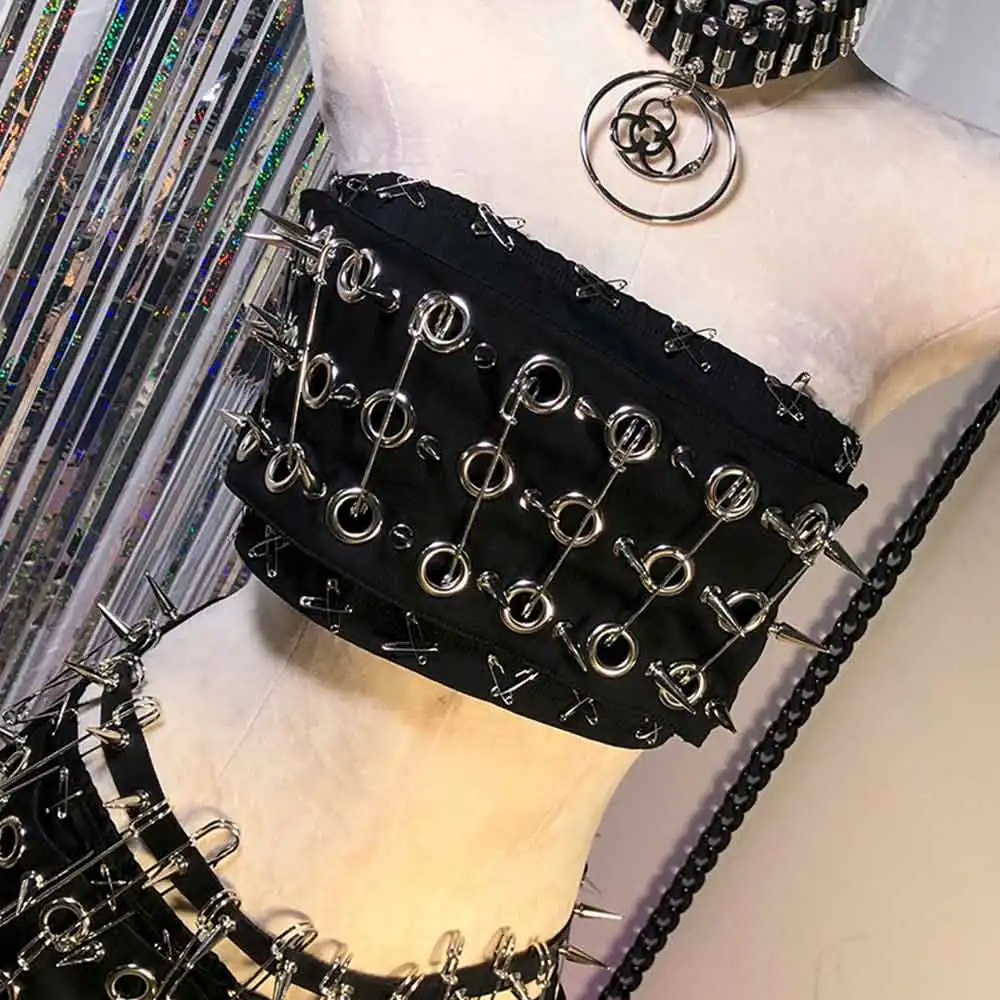 

Kawaii Y2K Halter Camisole TOPS Hand Made Punk Rock Grunge Teen Emo E-Girls Goth Gothic Tanks Trendy DIY Harajuku 2025 90s Eco