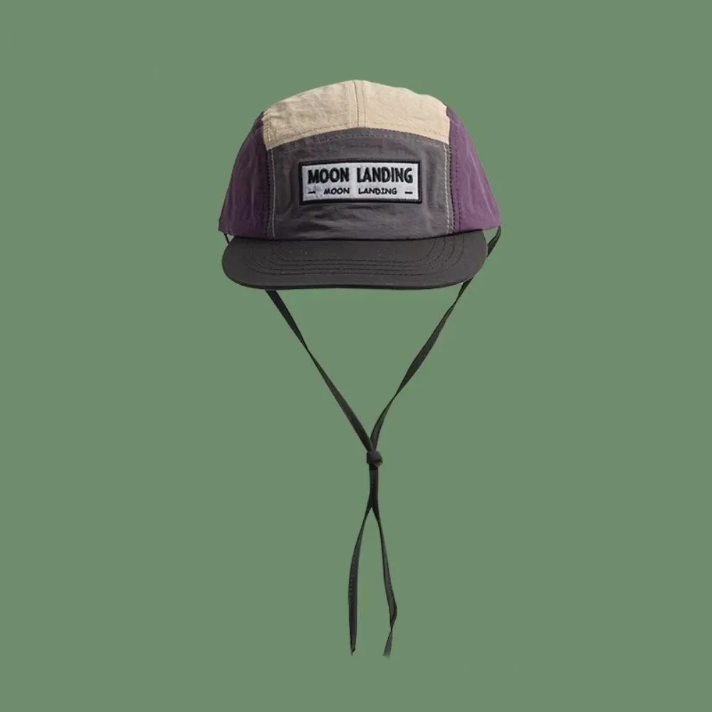 Casual Retro Parent Unisex Baseball Cap Japanese Style 5 Panel Soft Top Cap Quick Drying Breathable Flat Edge Hat Unisex