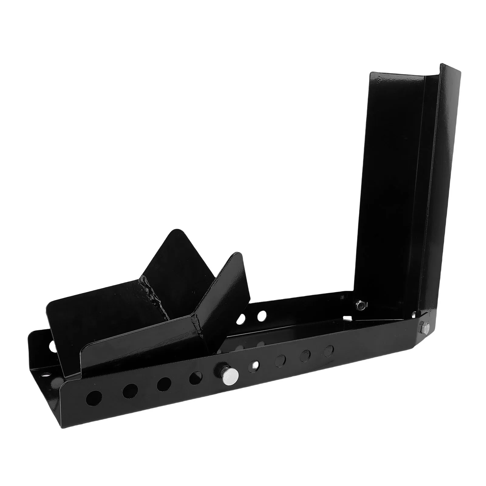 The motorcycle front wheel chock is suitable for cruisers sportbikes and dirt bikes with wheel diameters ranging from 8 to 24