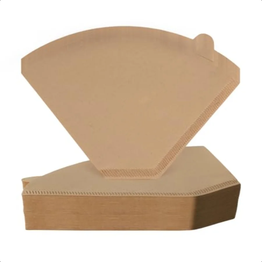 

4 Cone Coffee Filters 100pcs Unbleached Wood Pulp Paper Compatible with Ninja Coffee Maker 812 Cup Capacity