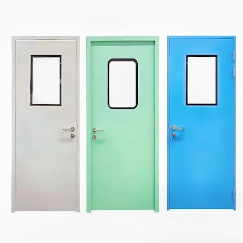 Pharmaceutical Medical Clinic Modular Clean Room Emergency Hospital Door Automatic Stainless Steel