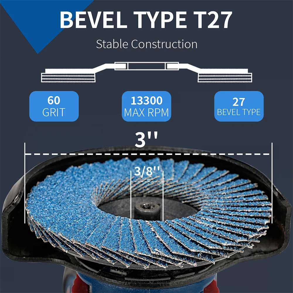 3/5/10/15/20 pcs 75mm Flat Flap Discs Grinding Wheel Wood Cutting Metal Grind For Angle Grinder Sanding Polishing Abrasive Tool