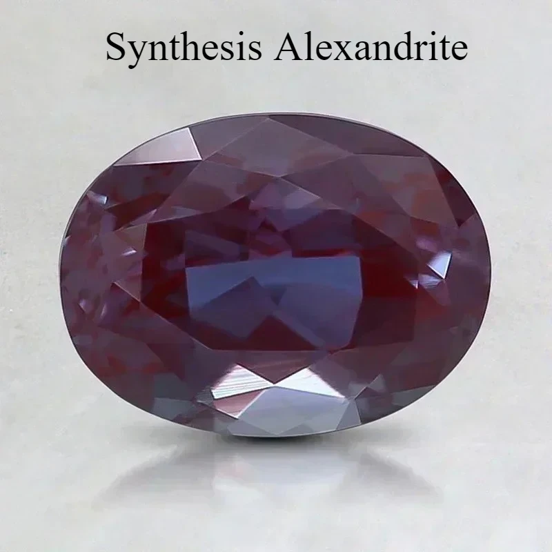 

Synthesis Alexandrite Oval Cut Loose Gemstone Verneuil synthesis Corundum for Silver or Gold Mounting Diy Fine Jewelry