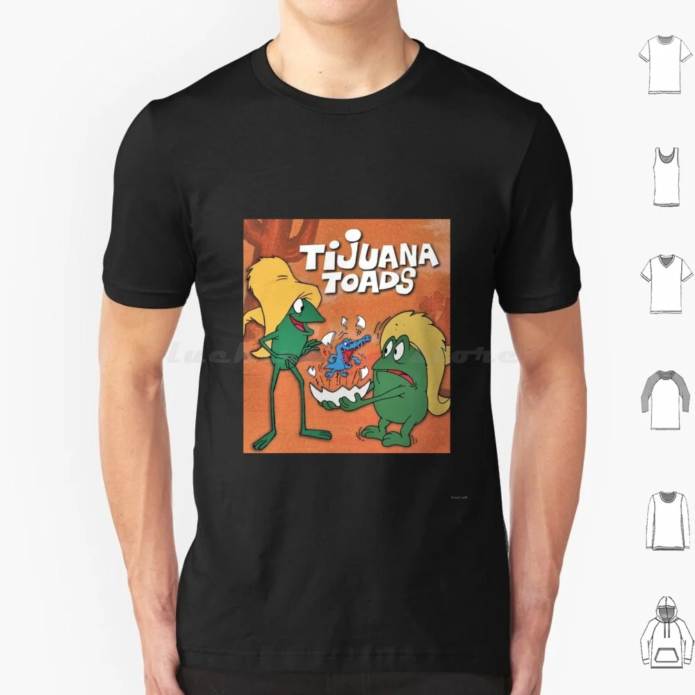 Tijuana Toads-Pancho y Toro Camiseta de algodón hombres mujeres DIY estampado Tijuana Toads Toro Pancho México dibujos animados ranas mexicano Fatso