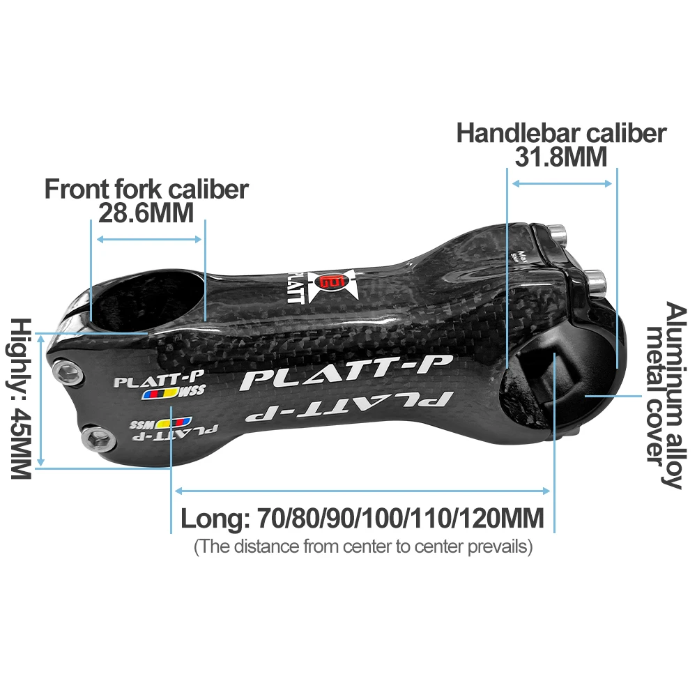 Super Lightweight Bike Handlebar Carbon Rod, UD Stickers, Matte Black Bar, Neck Tube, Top Quality, 1-1/8, 28.6mm, 31.8mm