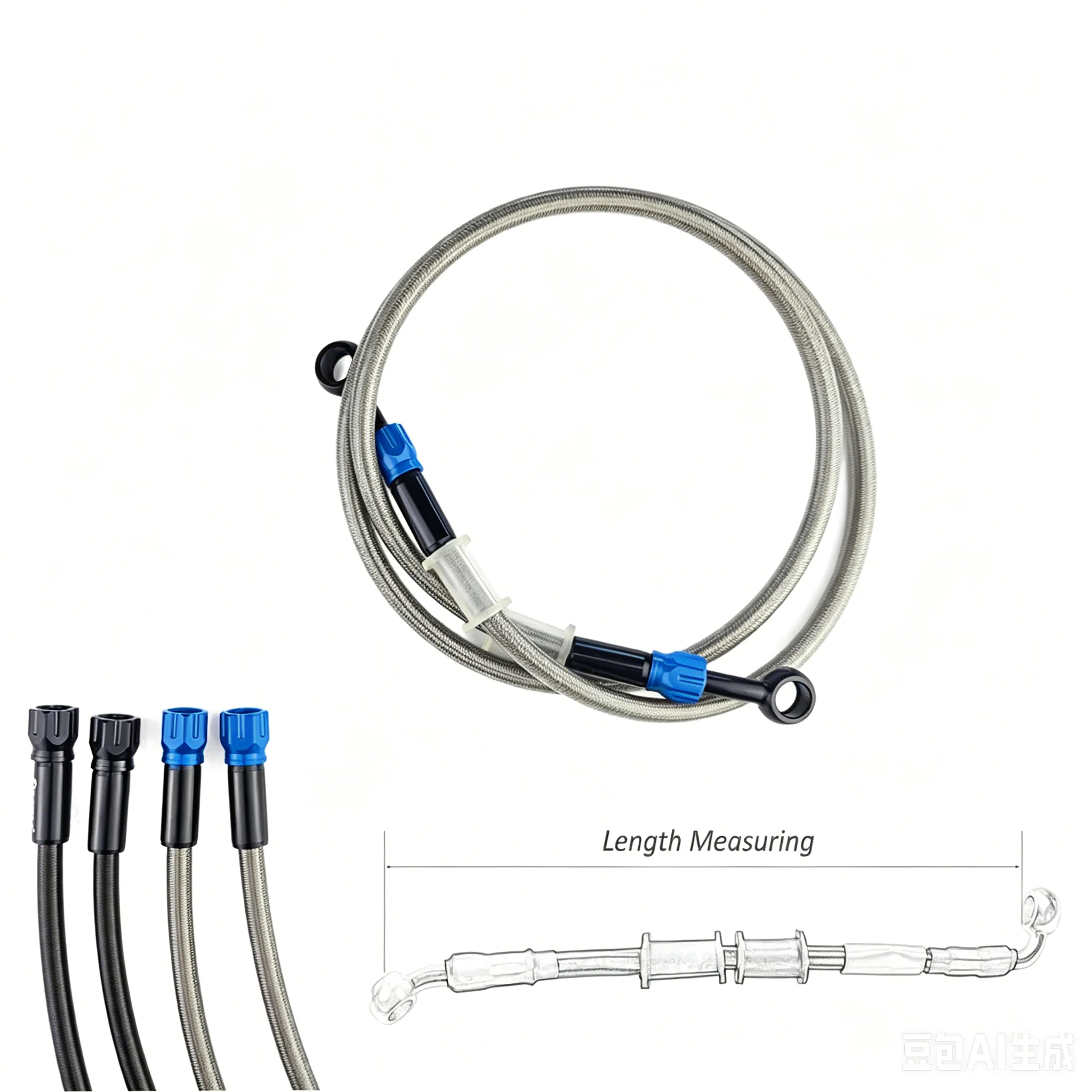 خرطوم فرامل دراجة نارية AN3 مض - مراجعة Braided Line وسعره