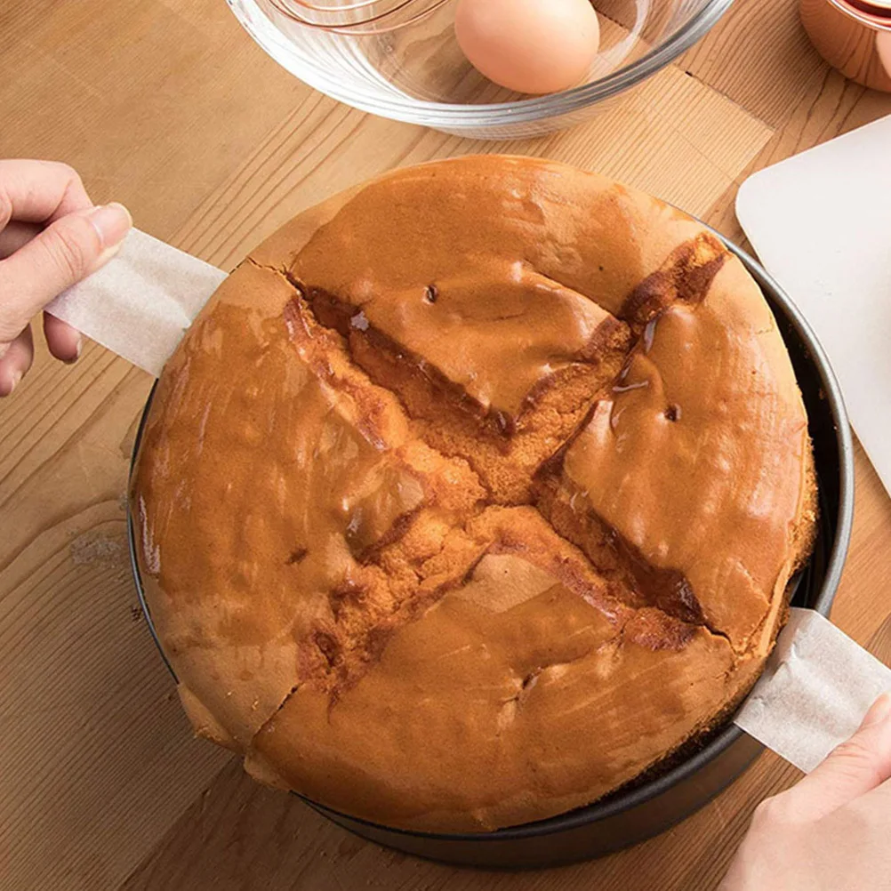 

1Set Baking Paper Round Cake Pan Liners 100 Pieces Parchment Sheets Non Stick Waterproof Oil Proof for Baking Cakes Desserts