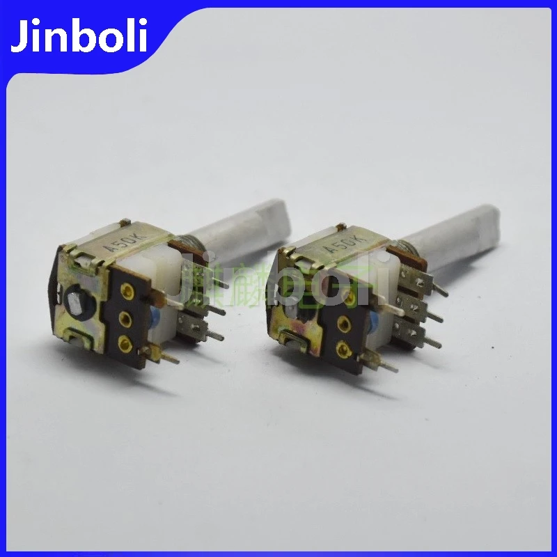 1PCS R12 Typ Einzigen Potentiometer Mit Drehschalter A50K 5Pins Power Verstärker Audio Lautsprecher Schalter Potentiometer