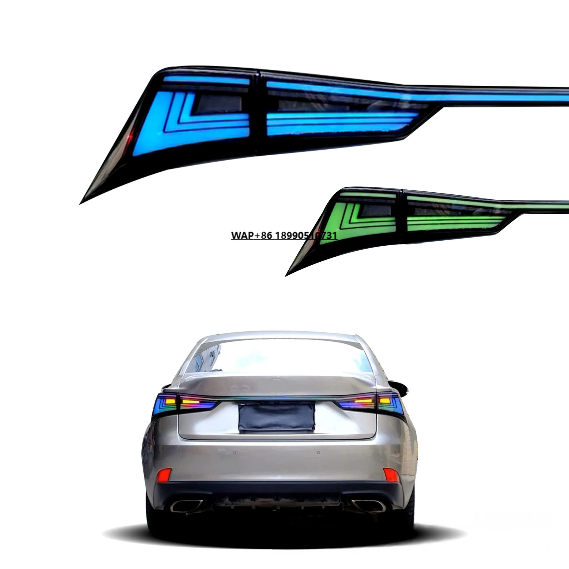 

Luxury New 12v Through-Tail Lights RGB Streamer Steering Start Dynamics for Lexus IS 13-20