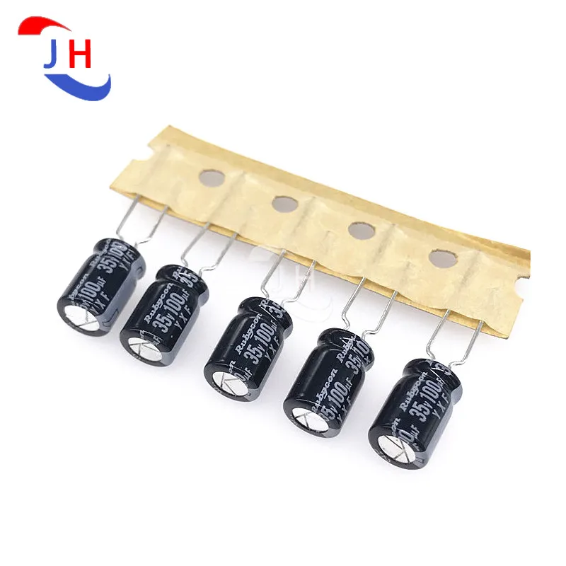 5/10/20PCS Electrolytic Capacitor 35v100uf 8*11.5 YXF High Frequency Shaping Pin 5mm Pin Distance 35V 100UF